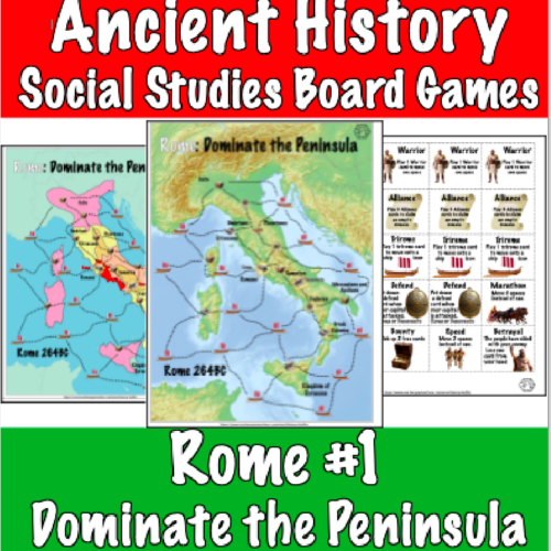 Ancient History Board Games - Rome #1 - Dominate the Peninsula (social studies)'s featured image