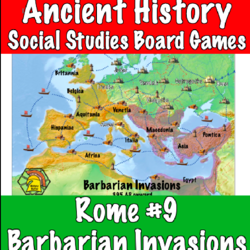 Ancient Rome activity #9 - Barbarian Invasions (social studies, history)'s featured image
