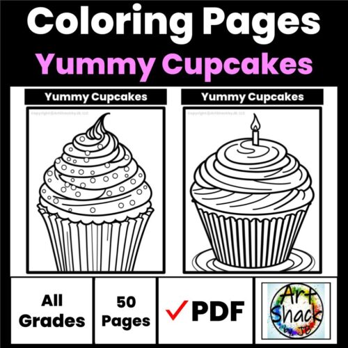 Yummy Cupcakes Coloring Pages (50+ pages)'s featured image