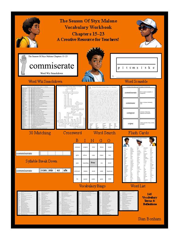 The Season Of Styx Malone Vocabulary Workbook Chapters 15–23﻿'s featured image