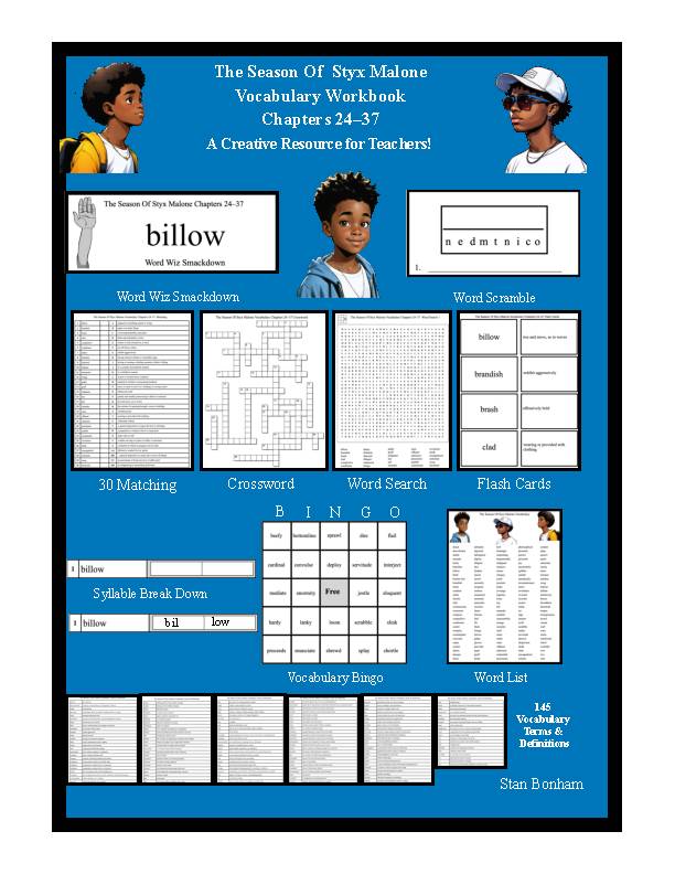 The Season Of Styx Malone Vocabulary Workbook Chapters 24–37's featured image