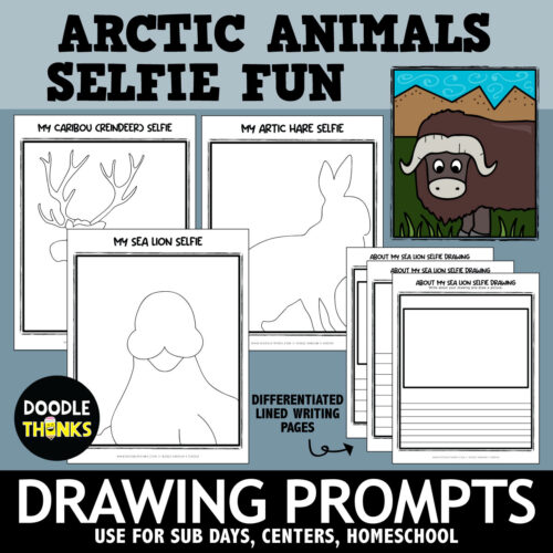 Arctic Animals Selfies Drawing Prompts's featured image
