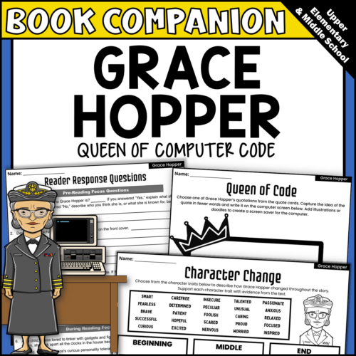 Grace Hopper Queen of Computer Code Women's History Biography Activities's featured image