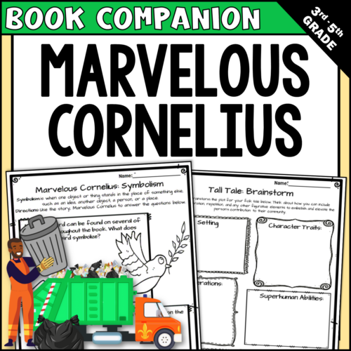 Marvelous Cornelius Read-Aloud Activities | Questions, Graphic Organizers, and Writing Tasks's featured image