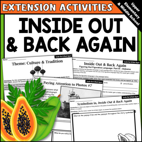 Inside Out and Back Again Activities | Figurative Language and Theme Analysis's featured image