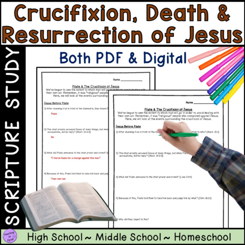 Crucifixion, Death, Burial and Resurrection of Jesus Bible Scripture Studies's featured image