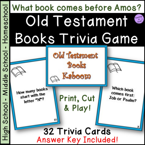 Old Testament Bible Books Trivia Game Activity's featured image